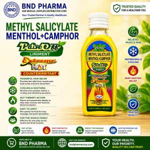 PAIN-OFF Methyl Salicylate Menthol+Camphor EXTREME HOT Liniment Oil FDA Approved BNDCORP