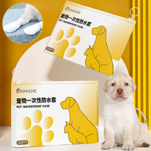 20PCS Pet Dog Disposable Feet Cover Dustproof Waterproof Shoes Cover Protective Walking Tools