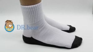 ถุงเท้านักเรียน 12คู่ ถุงเท้าข้อสั้นสีขาวเทา ถุงเท้า ผ้านิ่ม รับประกันคุณภาพ