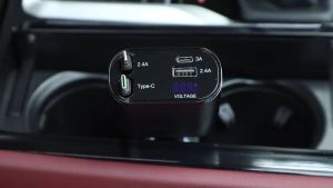 120W 4 In 1 Car Fast Charger Car Charger Socket Outlet Multiple Socket High Quality Fast Charger for Cellphone Car Accessories Charger with Voltmeter Type C Iphone USB Port Charger Outlet 180° Rotation Retractable Universal Cigarette Lighter QC Adapter