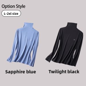 MiiOW | Womens Long Sleeve Base Shirt Puffy Collar Autumn Winter Inner Wear Anti-Ball Slim Fit Fashionable T-Shirt MiiOW Cat Person