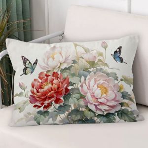 Đệm Nhồi Bông Thêu Hoa Mẫu Đơn in Họa Tiết Tinh Tế Tự Làm Đệm Nhồi Gia Đình Đệm Nhồi Hoa Họa Tiết Đơn Giản Hiện Đại