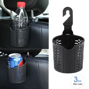 Ghế sau xe ô tô đa chức năng ngăn để cốc khay giữ cốc ô tô ngăn để cốc PVC uống lưu trữ chủ sở hữu móc treo sau ghế Hộp xếp Đồ cho xe ô tô phụ kiện