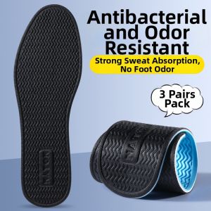 JVBV | Antibacterial Moisture-Absorbing Deodorizing Breathable Non-sticky Mens Summer Insoles