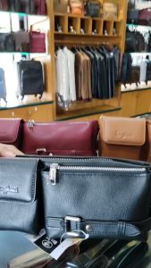Tas Pinggang Ransel Waist Bag Pria Kulit Sapi Asli Karl Sangkoni MJ-TPG 17