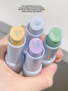 Correction Skin Color Isolation Stick! Gellas Slight Invisible Pore Concealer before Makeup Suitable for Oil Production Large Pores