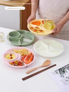 Diet Meal Prep Plate for Home Use Single Serving with Proportional Divisions