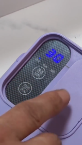 SG-Stock Portable Electric Heated Lunch Box Wireless 1L Large Capacity With Removable Stainless Steel Liner USB Rechargeable