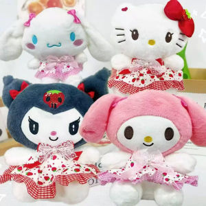 Sanrio | 22cm Hello Kitty Kuromi Pillow KT Plush Toy Girls Soft Stuffed Animal Toys Heart My Melody Cinnamoroll Stuff Doll Gifts... ﻿