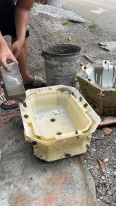 khuôn đúc chậu chữ nhật 35 (khuôn chậu ABS có long trong)