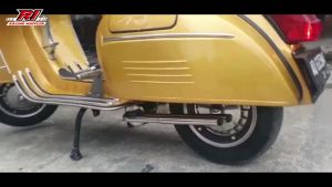 knalpot vespa standar racing buang kiri tipe S1 double dua  silincer full chrome Knalpot Vespa Tipe S1 Untuk Vbb Ps Px Knalpot Garing Teng Teng Vespa - Lazada