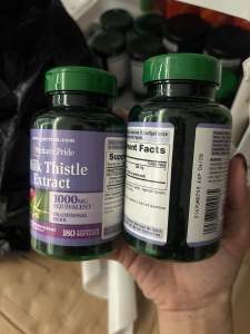 Date 2027-2028 Hàng Bay- Viên uống Milk Thistle 1000mg Puritan’s Pride – Bổ Gan Giải Độc Gan – 90viên và 180 viên_ HÀNG MỸ