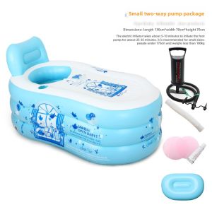 Childrens Bath Tub Adult Bathtub Adult Full Body Household Large Thickened Simple Inflatable Tub Bath Barrel Foldable