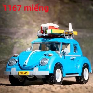 Bộ Đồ Chơi Lắp Ráp Xe Cắm Trại Blue Beetle 1167 Chi Tiết Mô Hình Xe Thành Phố Sáng Tạo Đồ Chơi Xếp Hình Cho Bé Trai Quà Giáng Sinh Tương Thích Với Lego