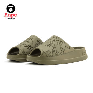 Aape Flagship Store Mens Slip-On Shoes Casual Lightweight Camouflage Texture Trendy Slippers Comfortable All-Season Footwear