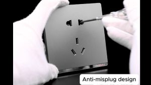 220V International Universal Wall Light Power Matte Ultra Thin Panel Button 1/2/3/4 Gang Switch