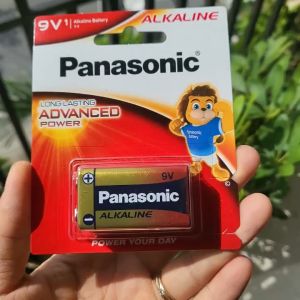 Vỉ 1 viên Pin vuông 9V Alkaline Panasonic 6LR61T chính hãng Dung lượng cao