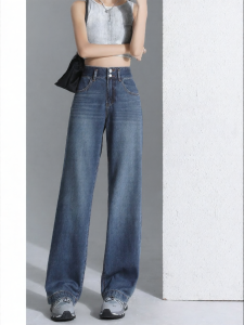 Jeanswest | Summer Thin Ankle Length Slim Design Capri Jeans for Short Girls Blue