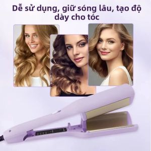 Máy Uốn Tóc Ion Âm Với Nhiệt Độ Có Thể Điều Chỉnh Gốm Sứ Tạo Sóng Làm Nóng Nhanh Dụng Cụ Tạo Kiểu Tóc Dùng Được Cho Tóc Khô Và Tóc Ướt