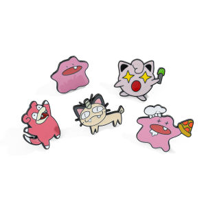 Pokemon Superheroes Jigglypuff Snorlax Pikachu Brooch Japanese Cartoon Anime Backpack Badge Pet Elf Brooch Pin Creative Fashion