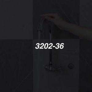 VONE Kran Cuci Piring Fleksibel Angsa Keran Sink Dapur Tanam Tembok Chrome