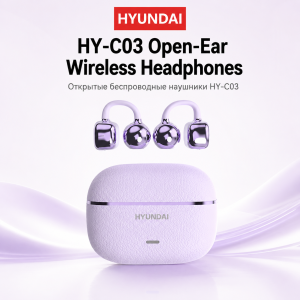 Hyundai | Choice HYUNDAI HY-C03 OWS Bluetooth Ear Clip Earphones HIFI Sound Sport Earbuds Noise Reduction IPX5 Waterproof Headset with Mic