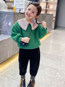 Thickened Fleece Childrens Sweatshirt Autumn Winter Style Baby Girl Warm Casual Cotton Clothes Childrens Fashion Top