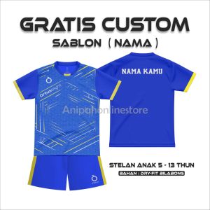 [ Free sablon nama ] baju bola anak laki-laki setelan olahraga anak/ jersey futsal anak-anak kaos olahraga anak