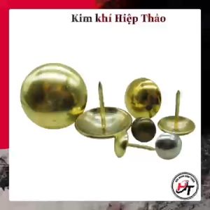 Đinh mũ đồng mạ đinh dù đầu tròn trang trí ghế sofa nội thất giỏ quà to nhỏ DMMD-TQ