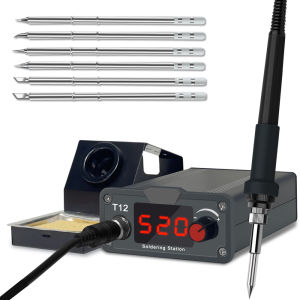 Lefavor | LEFAVOR T12 LCD Trạm Hàn Di Động Đa Năng BGA Rework Kit Với Mẹo Hàn Điện Dụng Cụ Hàn Cho DIY Sửa Chữa