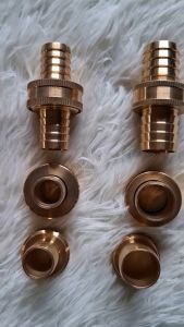 Brass Hose Coupling 1/2 5/8 3/4 inch PT Thread Brass Connector / Brass Garden Hose Connector