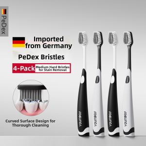 Young Elf | Stain Removal Toothbrush for Men Medium Hard Bristles