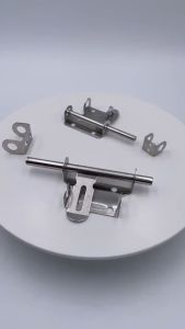 Durable Hardware: Stainless Steel Lock Door Latch & Practical Home Staple Slide Bolt