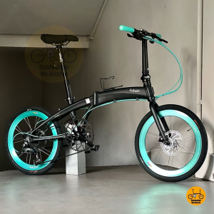 🗽 Fnhon Tornado 20" Matte Black Bianchi Green • 𝗙𝗿𝗲𝗲𝗯𝗶𝗲𝘀 • Shimano 9s • CST Tyres • LITEPRO Crank • LITEPRO Chainring • Aero Wheel • PROMEND Pedals • Seatpost & Handle Adjustable • Road PCN Ready • DAHON TERN BIRDY Style 𝗟𝗶𝗴𝗵𝘁𝘄𝗲𝗶𝗴𝗵𝘁