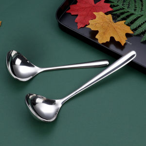 Makery【Ready in Stock】 1Pc Stainless Steel Soup Spoon Big Head Spoon Kitchen Cooking Tool