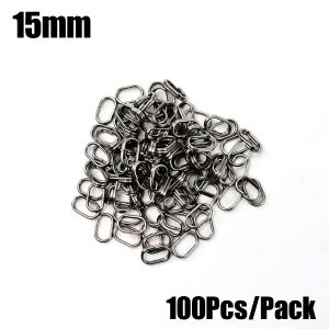 Topranc Oval Fishing Split Rings Stainless Steel Connectors for Hard Baits Spinners and Lure Attachments