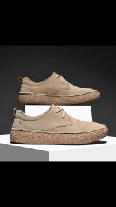 Mens Shoes New Autumn Frosted Leather Casual Shoes Lace-up Men Light Comfortable Driving Flats Sneakers Men Outdoor Oxfords Shoe