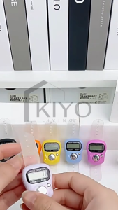 KIYO Alat Hitung Digital Tasbih Elektronik Finger Tally Counter Mini Jari LED toko Penghitungan