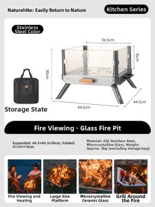 NatureHike | Portable Folding Camping Fire Pit