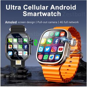 ZestBolt S10 Ultra Max Smartwatch 5G Android Smart Watch With 2.26 Amoled Screen 800W Rotary Camera Simcard Slot Video Call
