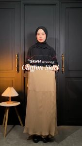 Mybamus X Itsazalya - Plisket Chiffon Skirt Premium