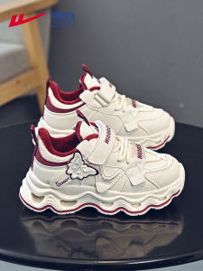 Giày Thể Thao Trẻ Em Cotton Lót Lông Cừu Mùa Đông Cho Bé Gái Giày Trẻ Em PU Đế EVA Chống Trượt