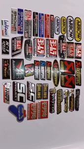 High temperature Heat resistant yoshimura sticker ヨシムラ Aluminum emblem for motorcyle exhaust pipe