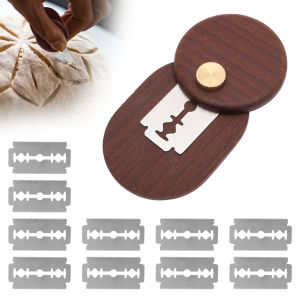 Dough Scoring Knife Stainless Steel Homemade Bread Lame Scoring Tool Foldable Sourdough Scorer with Replaceable Blade for Baking