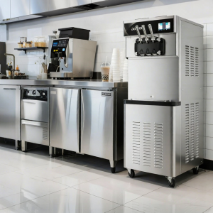 Commercial Automatic Soft Serve Ice Cream Machine