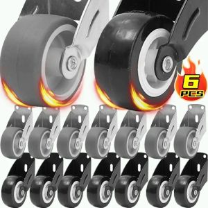 6/1PCS cao su mini bánh chống sag cửa dưới hỗ trợ bánh xe đồ nội thất bánh xe im lặng bánh xe khả năng chịu tải bánh xe cho xe đẩy bàn ghế sofa phần cứng