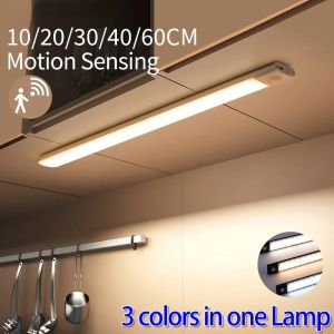 Sensor Light LED Wardrobe LED Light Decoration PIR Wireless Portable Light Hallway Charging USB Night Interior Lighting Lights