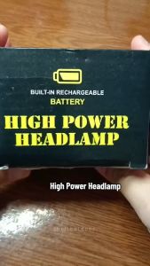 Senter Kepala Headlamp 2 in 1 Multifungsi COB LED High Power Recharge
