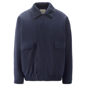 Designer Giordano Mens Cotton Jacket Loose Fit Removable Lamb Fur Collar Warm Fashionable Urban Style Winter Coat