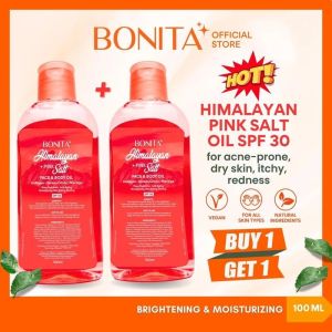 Buy 1 Take 1 BONITA 100ml Himalayan Pink Salt Body Oil with SPF 30 Korean Citron Collagen Face Massage Oil